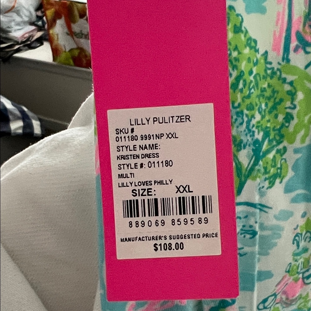 Lilly Pulitzer Kristen Dress - Philadelphia themed - NWT - size XXL - Picture 2 of 8